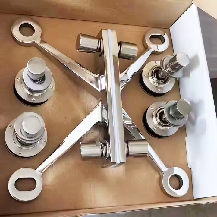 4 arms spider glass balustrade